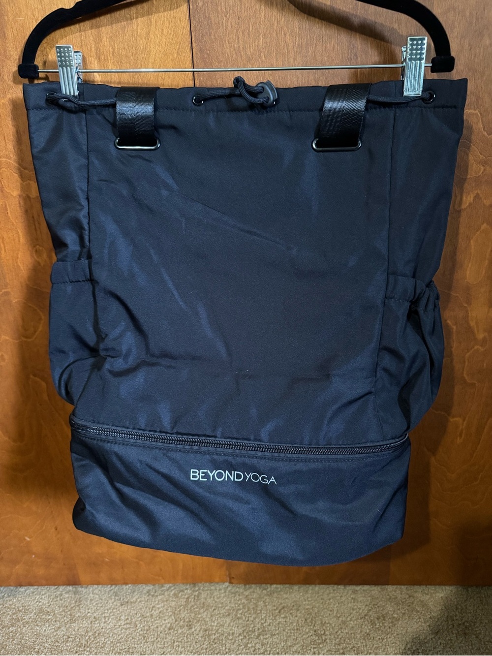 Beyond Yoga Black Men's Convertible Tote Backpack